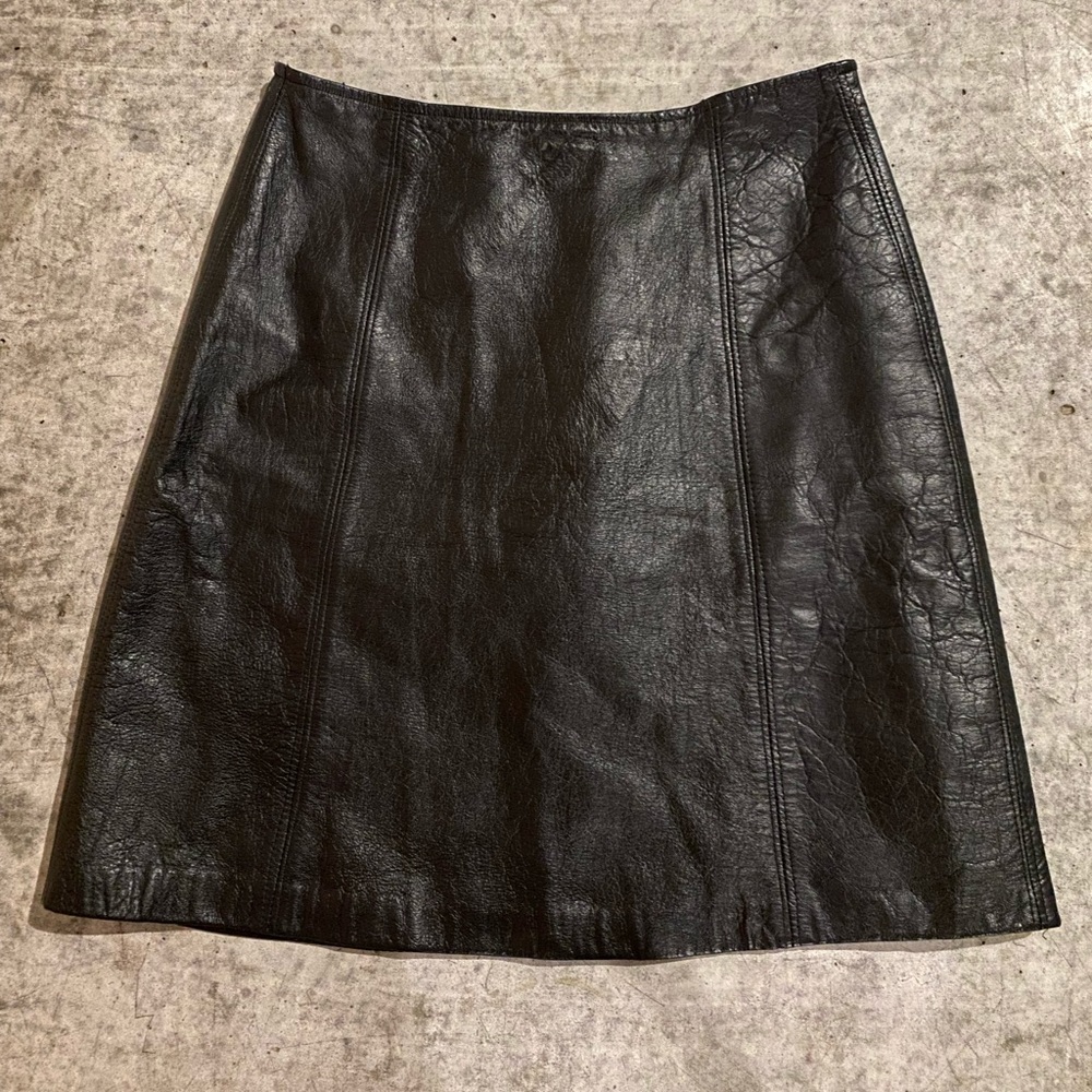 1980’s Vintage Leather Skirt size Small